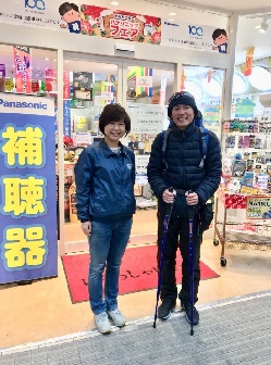 東京ー大阪間を完歩した阿部店長さん