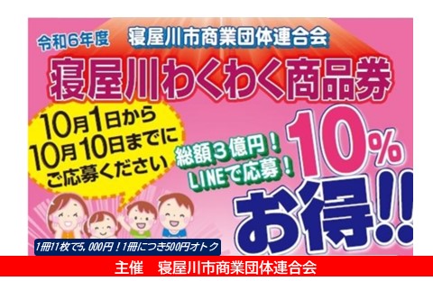 令和6年度(2024年) 寝屋川市わくわく商品券 | 大阪府寝屋川市の